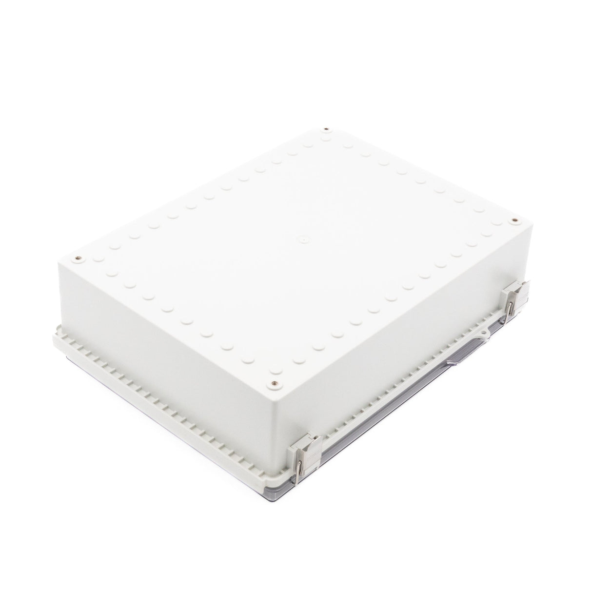Boxco P - Series 11.81 x 15.75 x 4.72 inches(300 x 400 x 120mm) Plastic Enclosure, IP67, IK08, PC, Transparent Cover, Molded Hinge and Latch Type - BC - CTP - 304012 - powersupplymall.com