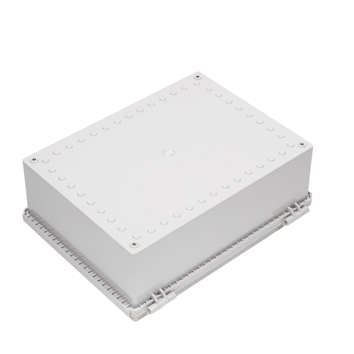 Boxco P - Series 11.81 x 15.75 x 5.91 Inches(300 x 400 x 150mm) Plastic Enclosure, IP67, IK08, PC, Grey Cover, Molded Hinge and Latch Type - BC-CGP-304015 - powersupplymall.com