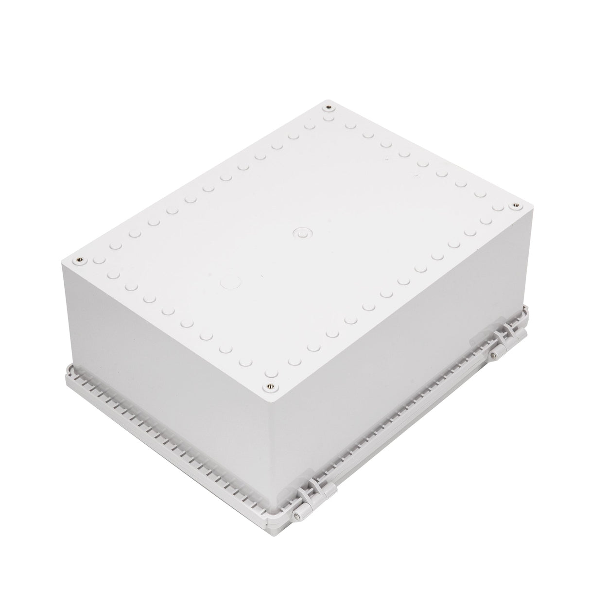 Boxco P - Series 11.81 x 15.75 x 7.09 Inches(300 x 400 x 180mm) Plastic Enclosure, IP67, IK08, ABS, Grey Cover, Molded Hinge and Latch Type - BC-AGP-304018 - powersupplymall.com