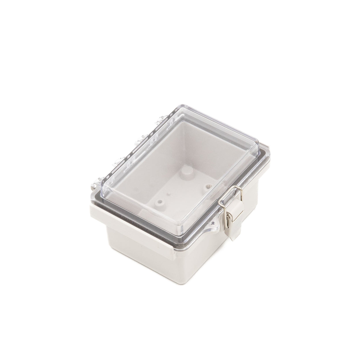 Boxco P - Series 3.54 x 4.72 x 2.76 Inches(90 x 120 x 70mm) Plastic Enclosure, IP67, IK08, PC, Transparent Cover, Molded Hinge and Latch Type - BC-CTP-091207 - powersupplymall.com
