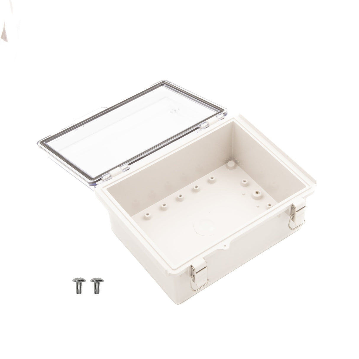 Boxco P - Series 6.30 x 8.27 x 3.94 Inches(160 x 210 x 100mm) Plastic Enclosure, IP67, IK08, PC, Transparent Cover, Molded Hinge and Latch Type - BC - CTP - 162110 - powersupplymall.com