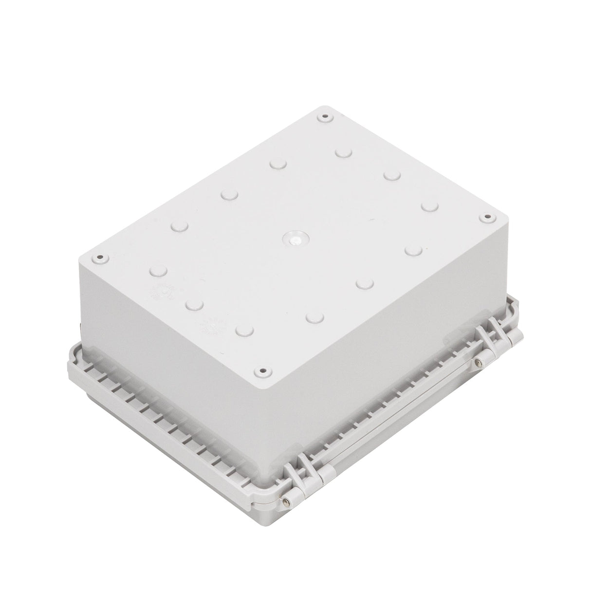 Boxco P - Series 6.69 x 8.66 x 4.33 Inches(170 x 220 x 110mm) Plastic Enclosure, IP67, IK08, ABS, Grey Cover, Molded Hinge and Latch Type - BC-AGP-172211 - powersupplymall.com