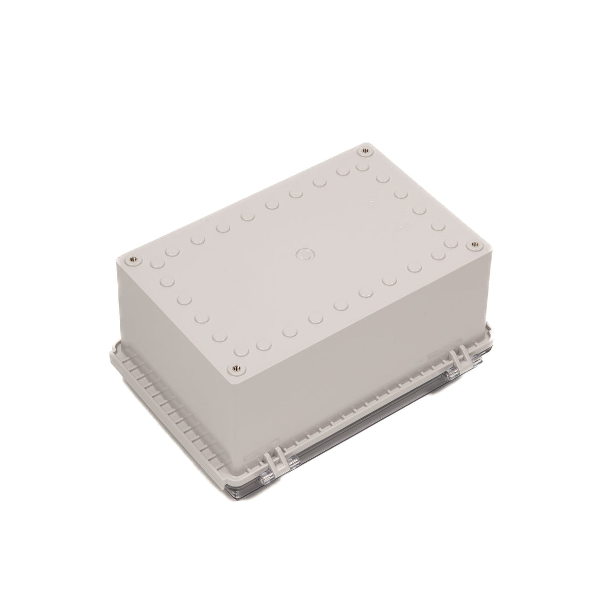 Boxco P - Series 7.48 x 11.02 x 5.51 Inches(190 x 280 x 140mm) Plastic Enclosure, IP67, IK08, ABS, Transparent Cover, Molded Hinge and Latch Type - BC - ATP - 192814 - powersupplymall.com