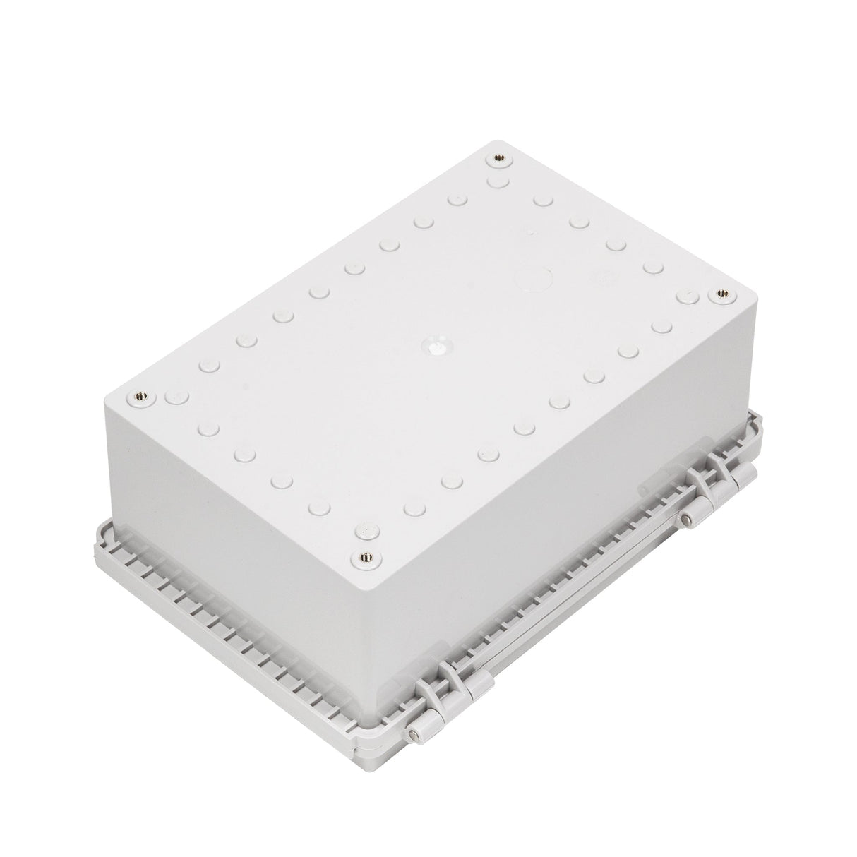 Boxco P - Series 7.87 x 11.81 x 5.12 Inches(200 x 300 x 130mm) Plastic Enclosure, IP67, IK08, ABS, Grey Cover, Molded Hinge and Latch Type - BC - AGP - 203013 - powersupplymall.com