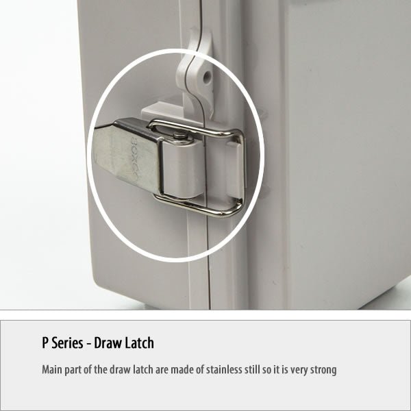 Boxco P - Series 7.87 x 11.81 x 5.91 Inches(200 x 300 x 150mm) Plastic Enclosure, IP67, IK08, PC, Transparent Cover, Molded Hinge and Latch Type - BC - CTP - 203015 - powersupplymall.com