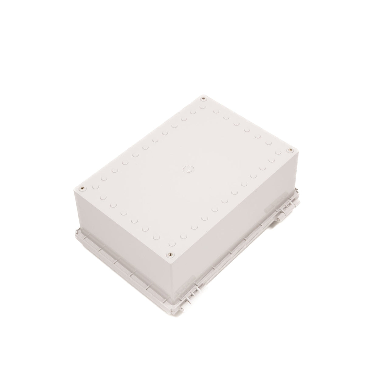 Boxco P - Series 9.84 x 13.78 x 7.09 Inches(250 x 350 x 180mm) Plastic Enclosure, IP67, IK08, ABS, Grey Cover, Molded Hinge and Latch Type - BC - AGP - 253518 - powersupplymall.com