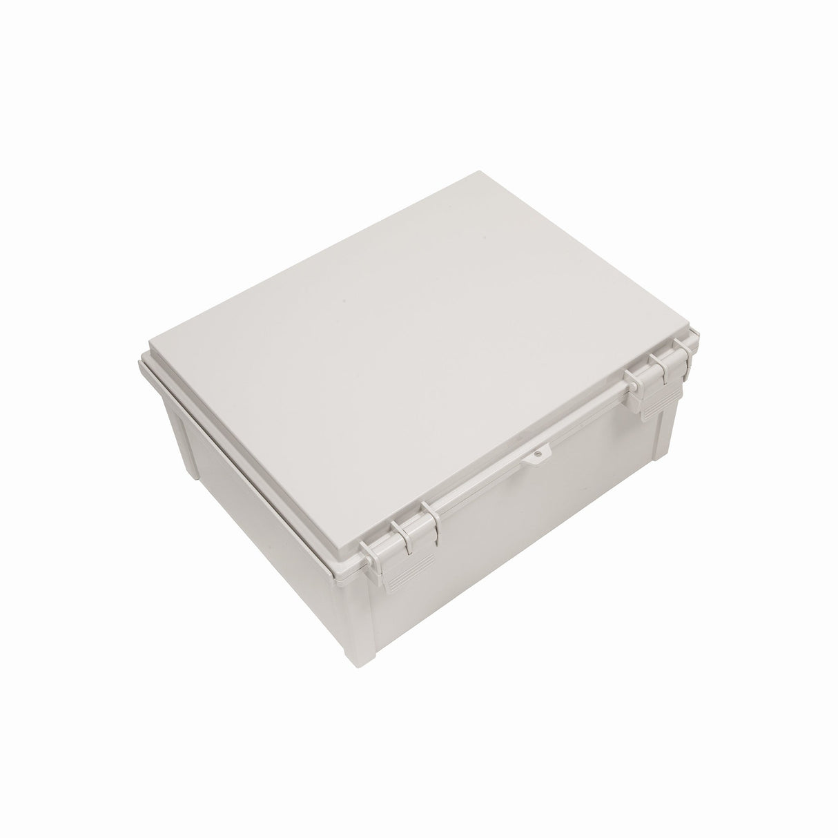 Boxco Q-Series 13.78 x 17.72 x 7.87 Inches(350 x 450 x 200mm) Plastic Enclosure, IP67, IK08, ABS, Grey Cover, Hinge Type with Plate - BC-AGQ-354520G - powersupplymall.com