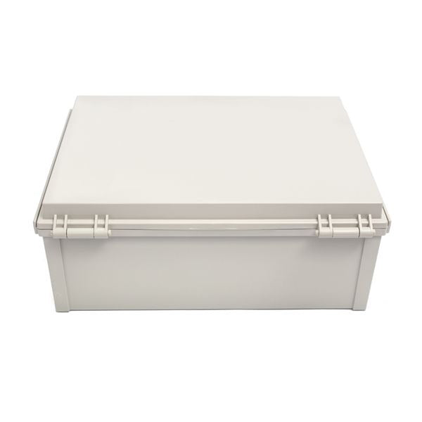 Boxco Q - Series 15.75 x 19.69 x 7.87 Inches(400 x 500 x 200mm) Plastic Enclosure, IP67, IK08, ABS, Transparent Cover, Plastic Hinge and Latch Type - BC - ATQ - 405020 - powersupplymall.com