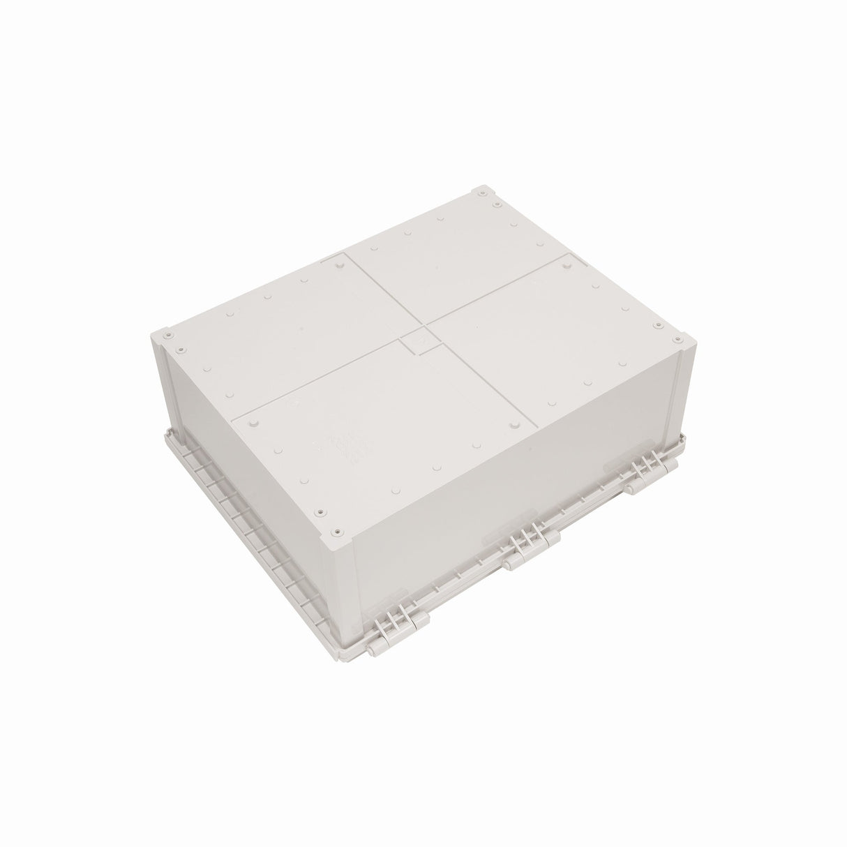 Boxco Q - Series 15.75 x 19.69 x 7.87 Inches(400 x 500 x 200mm) Plastic Enclosure, IP67, IK08, PC, Grey Cover, Plastic Hinge and Latch Type - BC-CGQ-405020 - powersupplymall.com