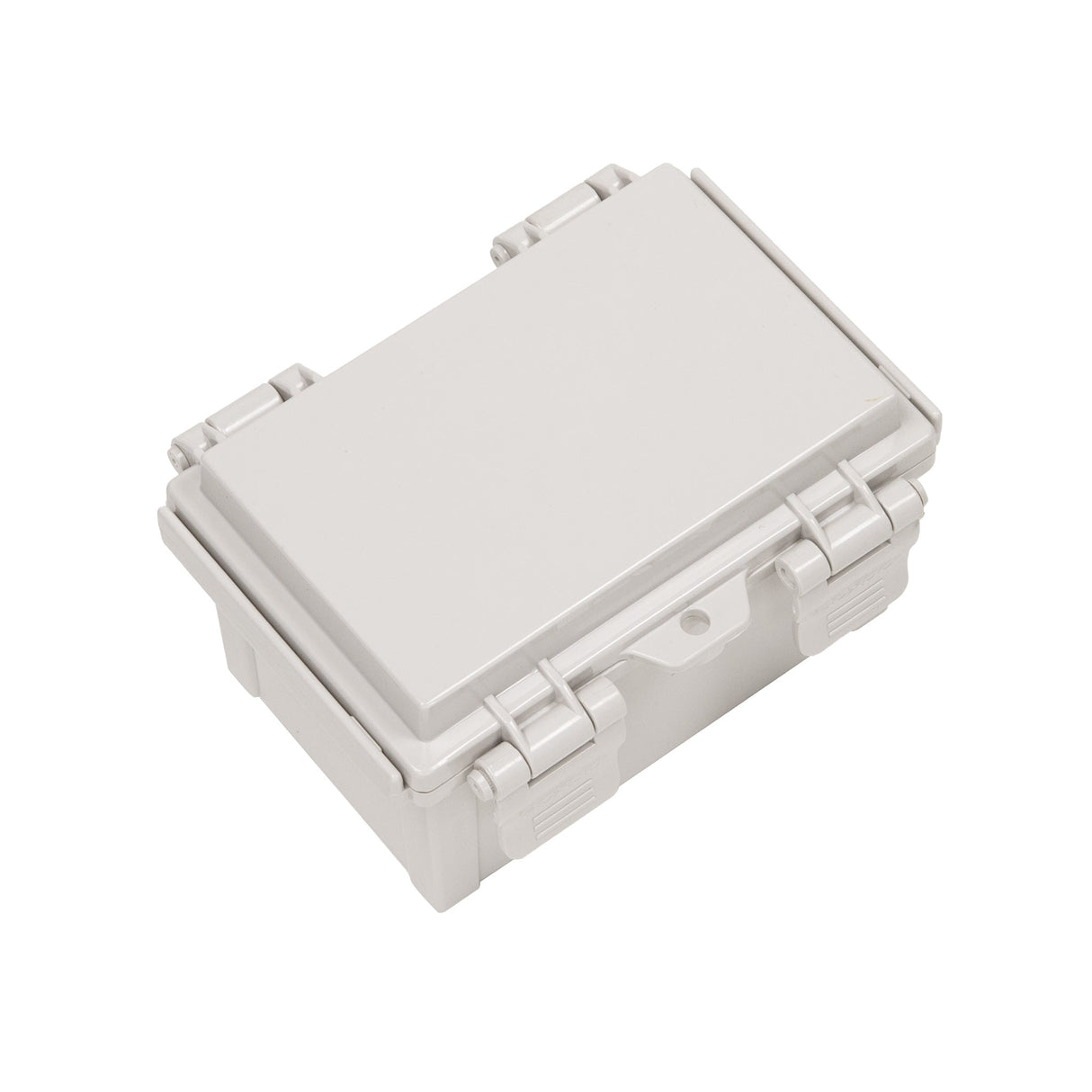 Boxco Q - Series 3.94 x 5.91 x 3.54 Inches(100 x 150 x 90mm) Plastic Enclosure, IP67, IK08, ABS, Grey Cover, Hinge Type with Plate - BC-AGQ-101509G - powersupplymall.com