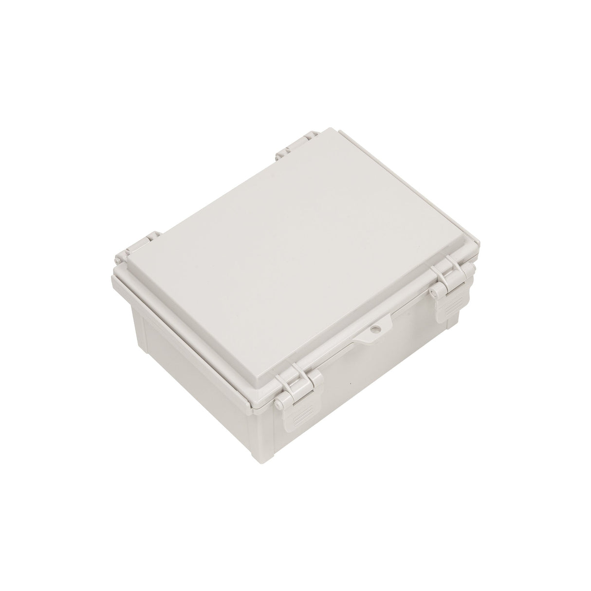 Boxco Q - Series 6.30 x 8.27 x 3.94 Inches(160 x 210 x 100mm) Plastic Enclosure, IP67, IK08, ABS, Grey Cover, Hinge Type with Plate - BC-AGQ-162110G - powersupplymall.com