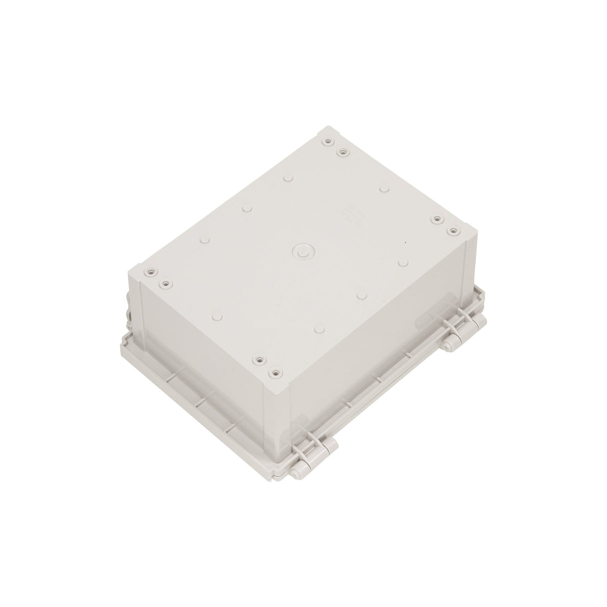 Boxco Q - Series 6.30 x 8.27 x 3.94 Inches(160 x 210 x 100mm) Plastic Enclosure, IP67, IK08, ABS, Grey Cover, Hinge Type with Plate - BC-AGQ-162110G - powersupplymall.com