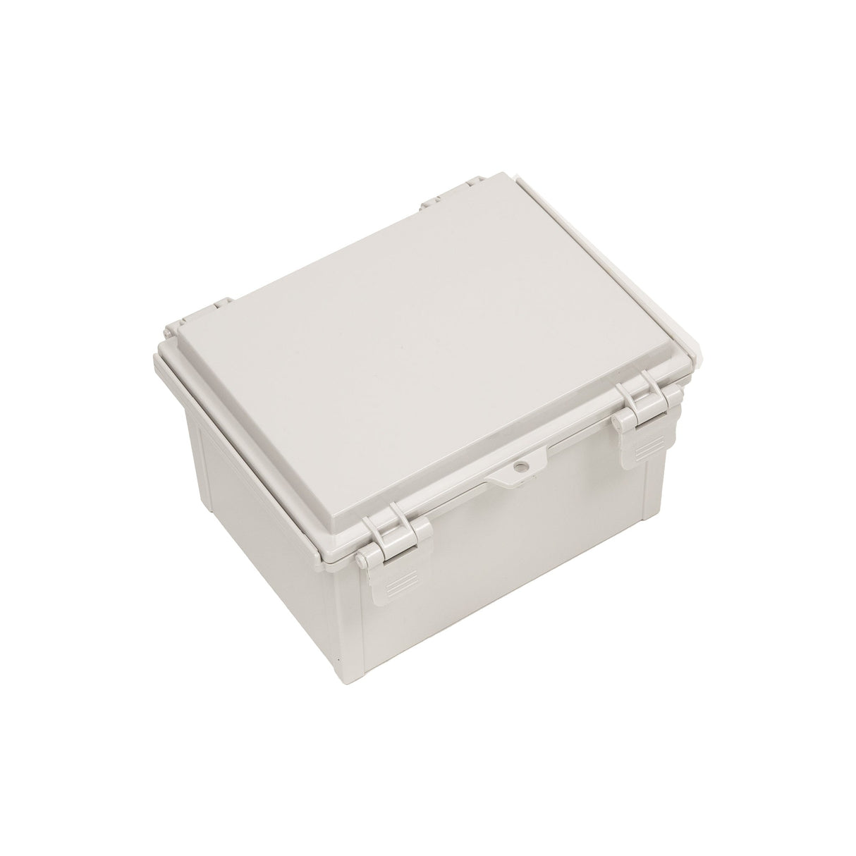 Boxco Q - Series 6.30 x 8.27 x 5.12 Inches(160 x 210 x 130mm) Plastic Enclosure, IP67, IK08, ABS, Grey Cover, Hinge Type with Plate - BC-AGQ-162113G - powersupplymall.com