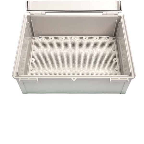 Boxco Q - Series 6.30 x 8.27 x 5.12 Inches(160 x 210 x 130mm) Plastic Enclosure, IP67, IK08, ABS, Transparent Cover, Plastic Hinge and Latch Type - BC - ATQ - 162113 - powersupplymall.com