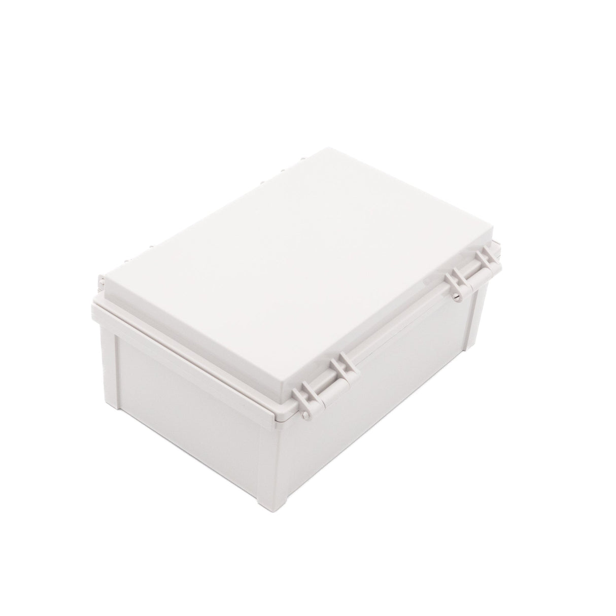 Boxco Q - Series 7.87 x 11.81 x 5.12 Inches(200 x 300 x 130mm) Plastic Enclosure, IP67, IK08, PC, Grey Cover, Plastic Hinge and Latch Type - BC - CGQ - 203013 - powersupplymall.com