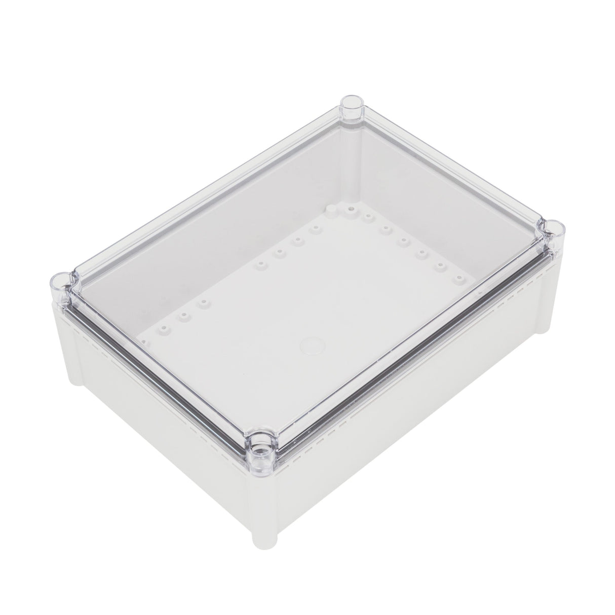 Boxco S - Series 11.02 x 14.96 x 5.12 Inches(280x380x130mm) Plastic Enclosure, IP67, IK08, PC, Transparent Cover, Screw Type - BC-CTS-283813 - powersupplymall.com