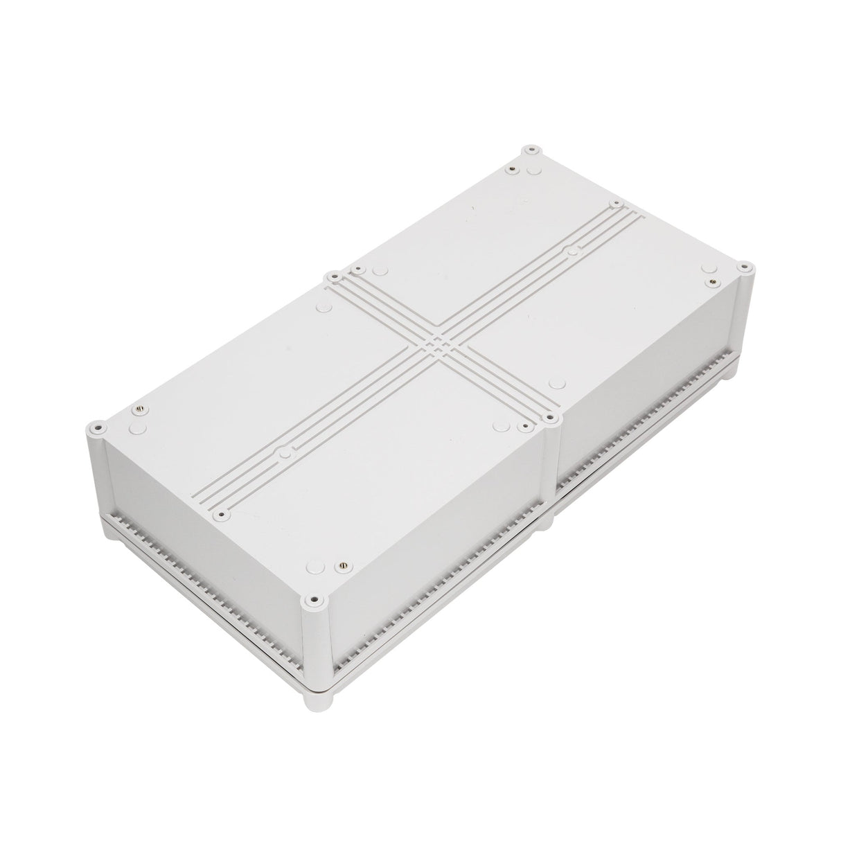 Boxco S - Series 11.02 x 22.05 x 5.12 Inches(280x560x130mm) Plastic Enclosure, IP67, IK08, ABS, Grey Cover, Screw Type - BC-AGS-285613 - powersupplymall.com