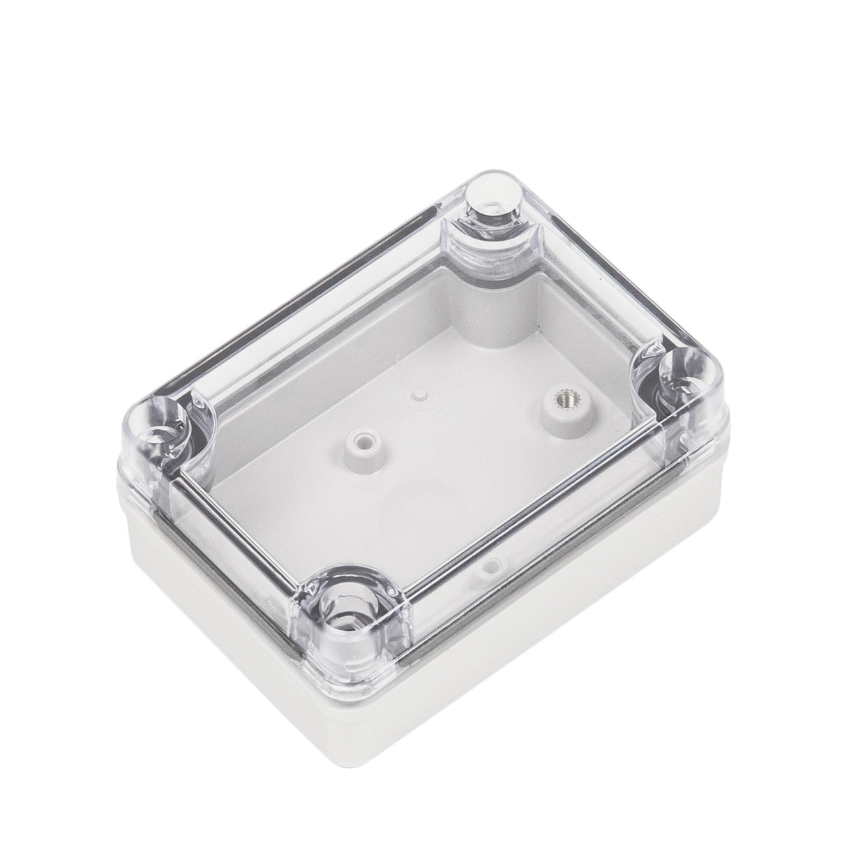 Boxco S - Series 3.15 x 4.33 x 1.77 Inches(80x110x45mm) Plastic Enclosure, IP67, IK08, ABS, Transparent Cover, Screw Type - BC - ATS - 081104 - powersupplymall.com