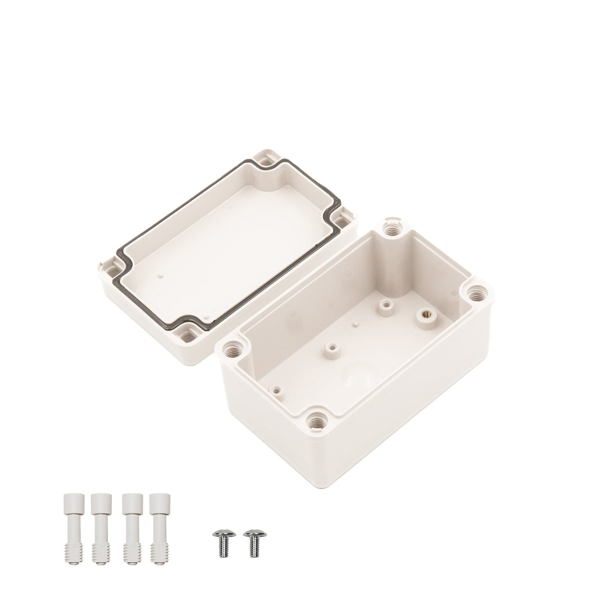 Boxco S - Series 3.15 x 5.12 x 2.76 Inches(80x130x70mm) Plastic Enclosure, IP67, IK08, PC, Grey Cover, Screw Type - BC-CGS-081307 - powersupplymall.com