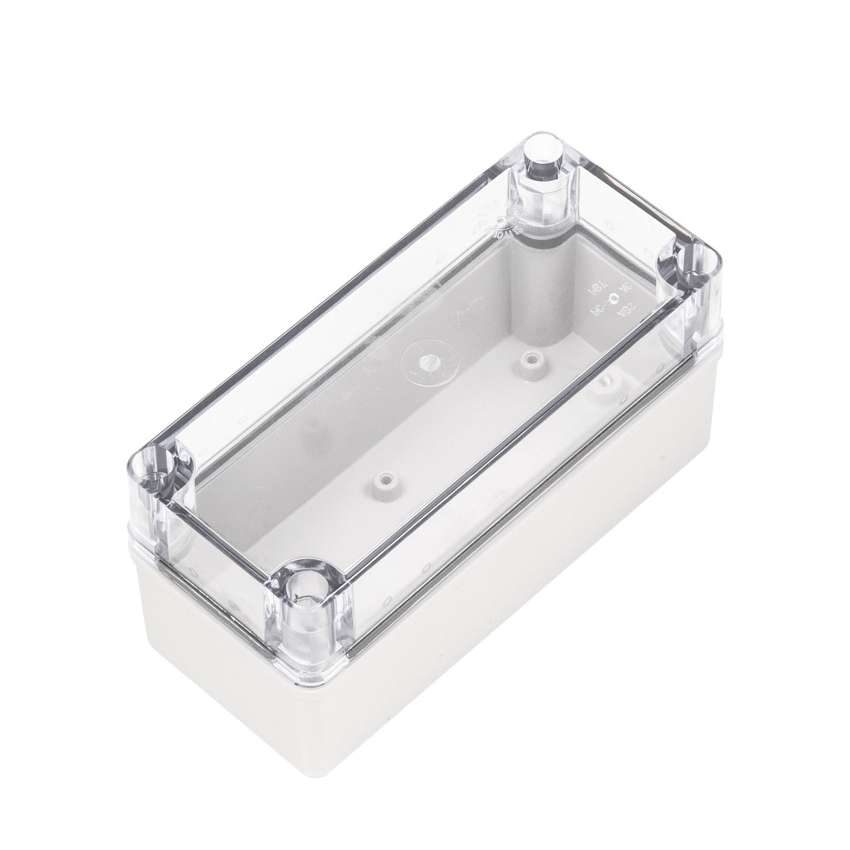 Boxco S - Series 3.15 x 7.09 x 2.76 Inches(80 x 180 x 70mm) Plastic Enclosure, IP67, IK08, PC, Transparent Cover, Screw Type - BC-CTS-081807-K - powersupplymall.com