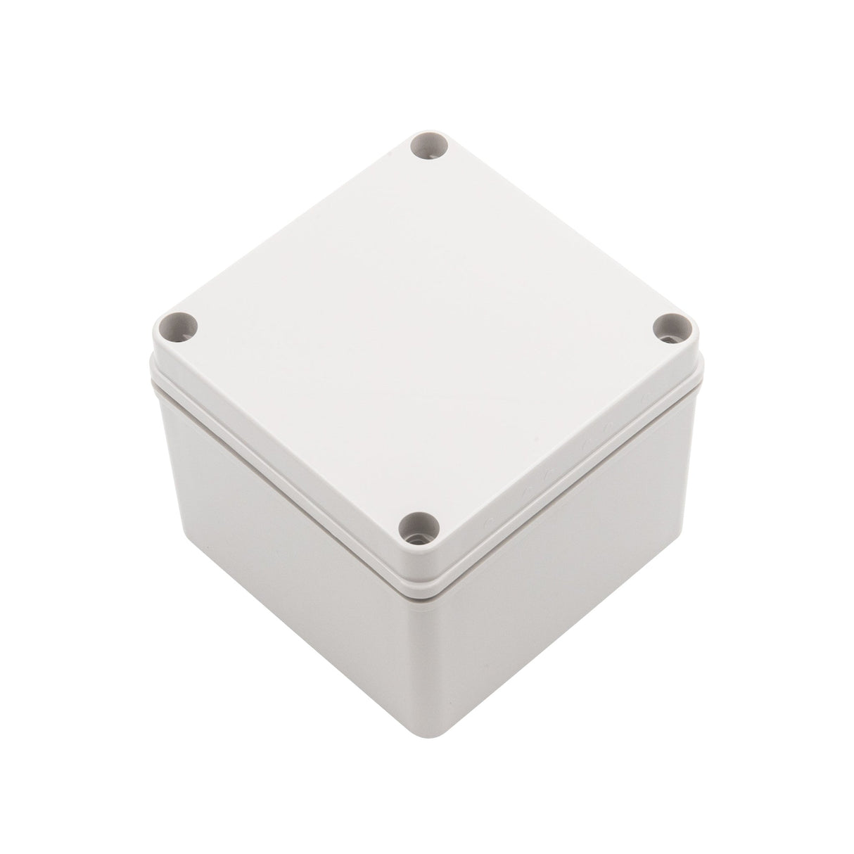 Boxco S - Series 4.92 x 4.92 x 3.94 Inches(125x125x100mm) Plastic Enclosure, IP67, IK08, PC, Grey Cover, Screw Type - BC - CGS - 121210 - powersupplymall.com