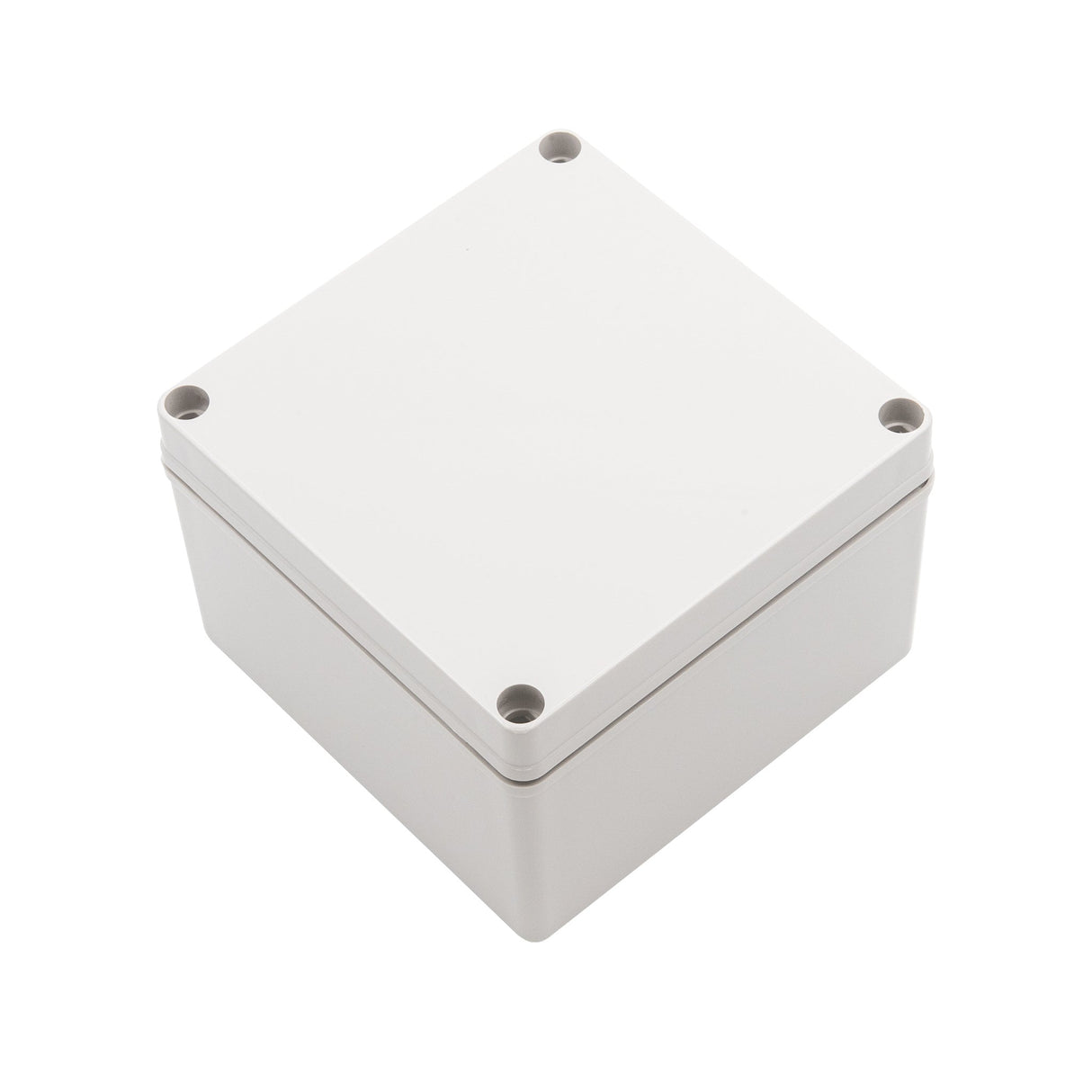 Boxco S - Series 5.91 x 5.91 x 3.94 Inches(150x150x100mm) Plastic Enclosure, IP67, IK08, ABS, Grey Cover, Screw Type - BC - AGS - 151510 - powersupplymall.com