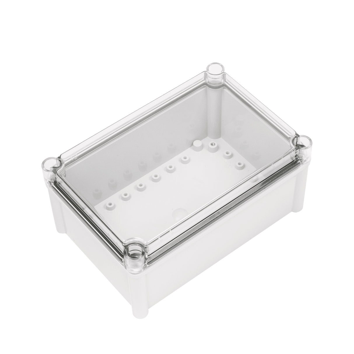 Boxco S - Series 7.48 x 11.02 x 5.12 Inches(190x280x130mm) Plastic Enclosure, IP67, IK08, ABS, Transparent Cover, Screw Type - BC-ATS-192813 - powersupplymall.com