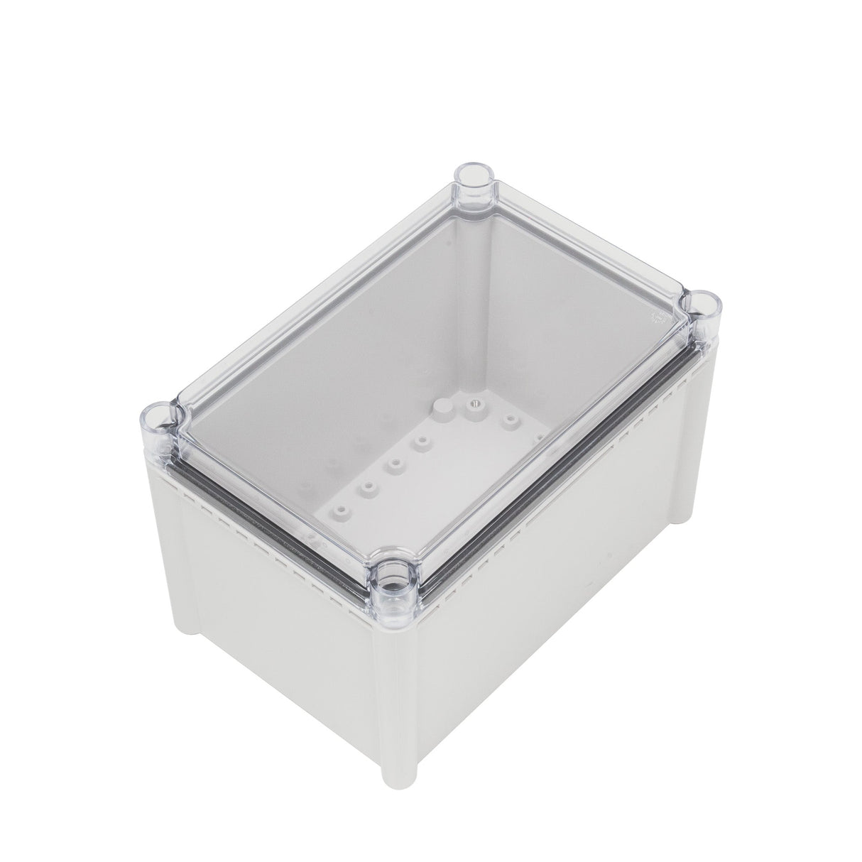 Boxco S - Series 7.48 x 11.02 x 7.09 Inches(190x280x180mm) Plastic Enclosure, IP67, IK08, ABS, Transparent Cover, Screw Type - BC-ATS-192818 - powersupplymall.com