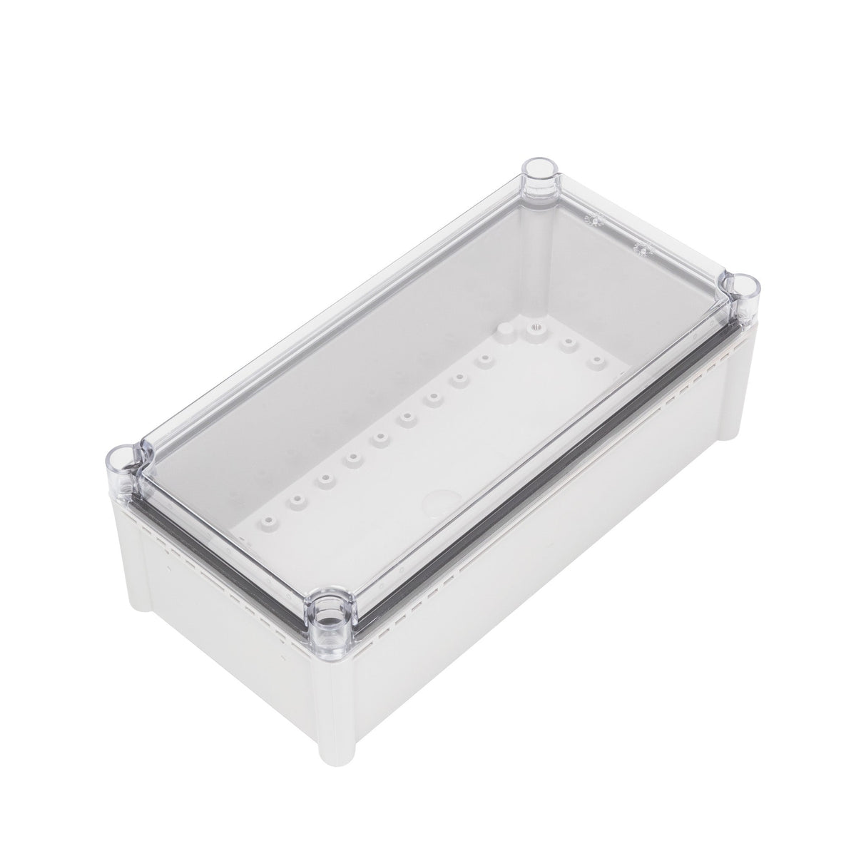 Boxco S - Series 7.48 x 14.96 x 5.12 Inches(190x380x130mm) Plastic Enclosure, IP67, IK08, ABS, Transparent Cover, Screw Type - BC-ATS-193813 - powersupplymall.com
