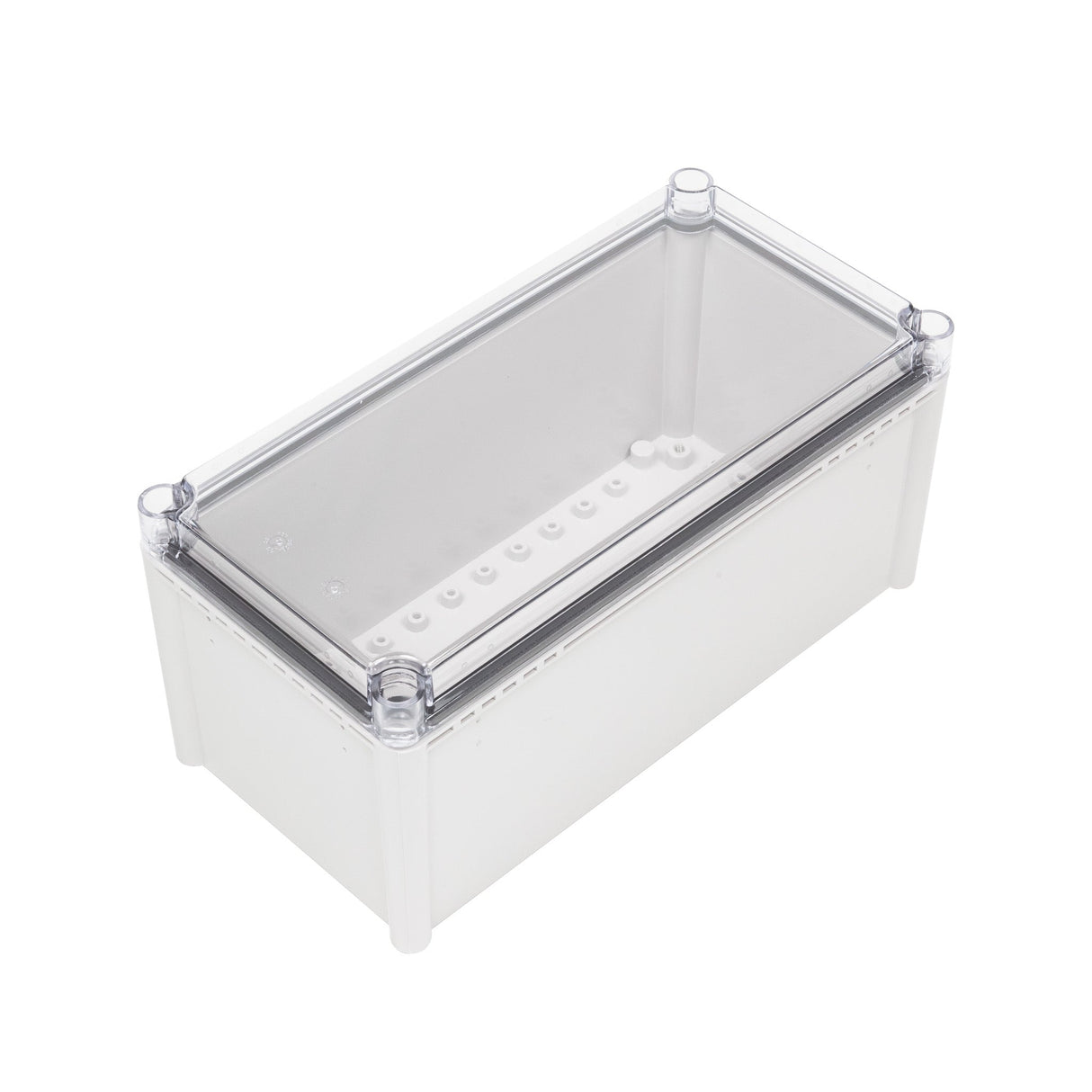 Boxco S - Series 7.48 x 14.96 x 7.09 Inches(190x380x180mm) Plastic Enclosure, IP67, IK08, PC, Transparent Cover, Screw Type - BC-CTS-193818 - powersupplymall.com