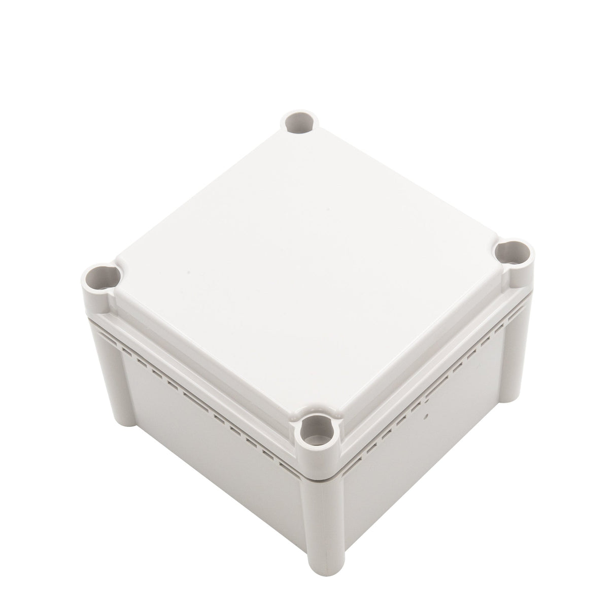 Boxco S - Series 7.48 x 7.48 x 5.12 Inches(190x190x130mm) Plastic Enclosure, IP67, IK08, PC, Grey Cover, Screw Type - BC - CGS - 191913 - powersupplymall.com