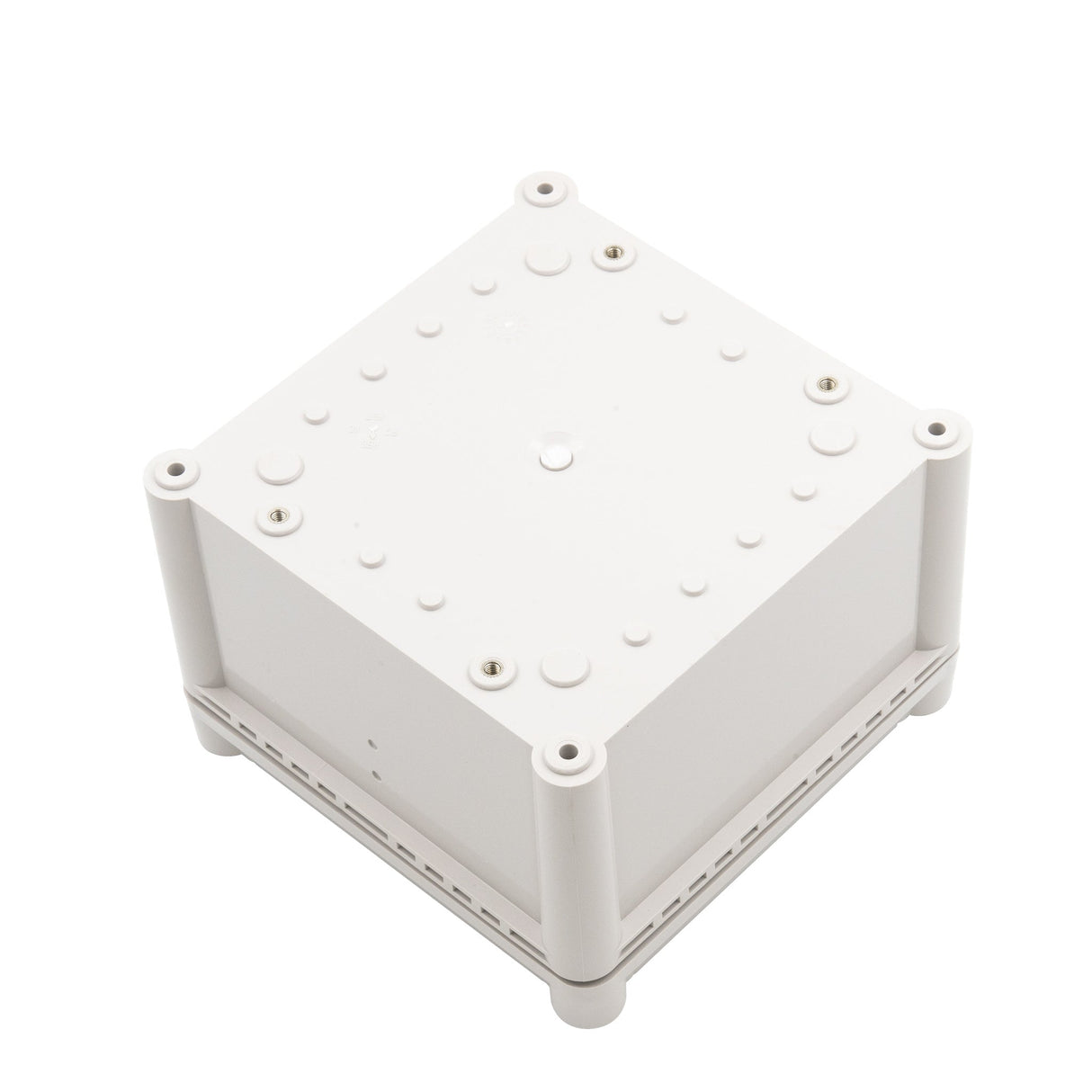 Boxco S - Series 7.48 x 7.48 x 5.12 Inches(190x190x130mm) Plastic Enclosure, IP67, IK08, PC, Grey Cover, Screw Type - BC - CGS - 191913 - powersupplymall.com