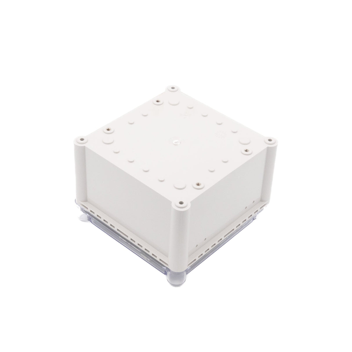 Boxco S - Series 7.48 x 7.48 x 5.12 Inches(190x190x130mm) Plastic Enclosure, IP67, IK08, PC, Transparent Cover, Screw Type - BC - CTS - 191913 - powersupplymall.com