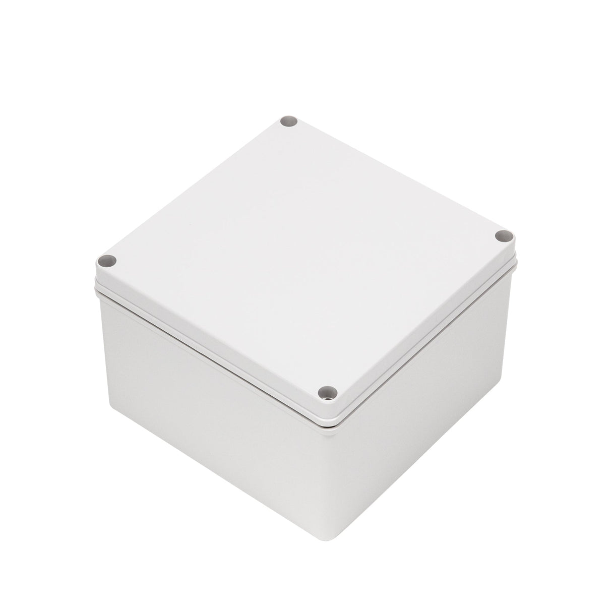 Boxco S - Series 7.87 x 7.87 x 5.12 Inches(200x200x130mm) Plastic Enclosure, IP67, IK08, ABS, Grey Cover, Screw Type - BC - AGS - 202013 - powersupplymall.com