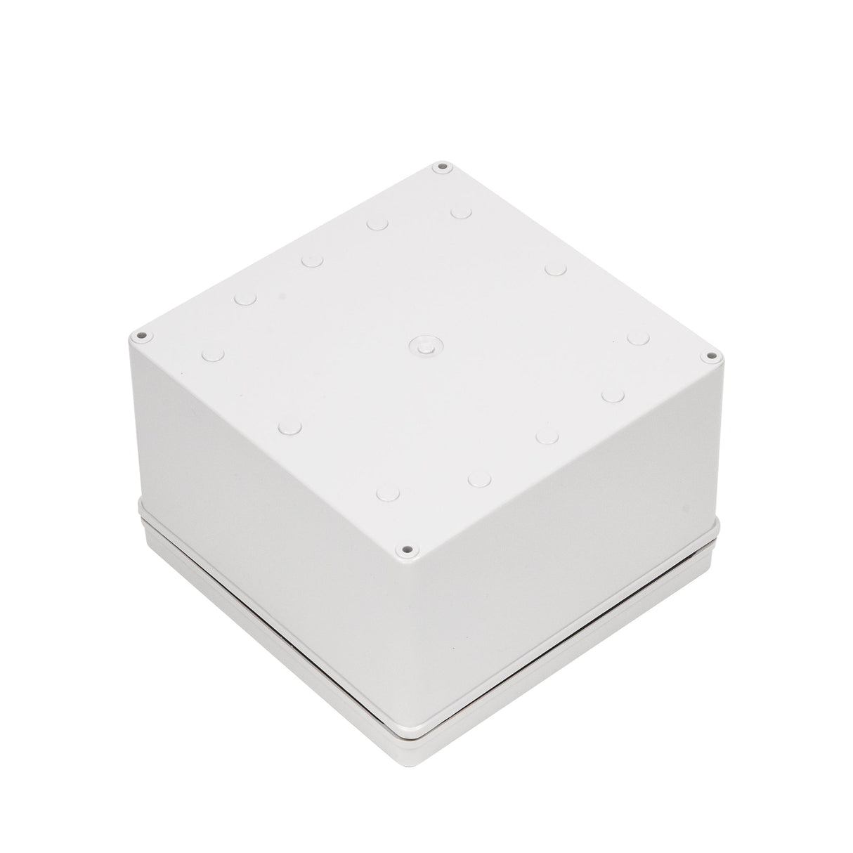 Boxco S - Series 7.87 x 7.87 x 5.12 Inches(200x200x130mm) Plastic Enclosure, IP67, IK08, ABS, Grey Cover, Screw Type - BC - AGS - 202013 - powersupplymall.com