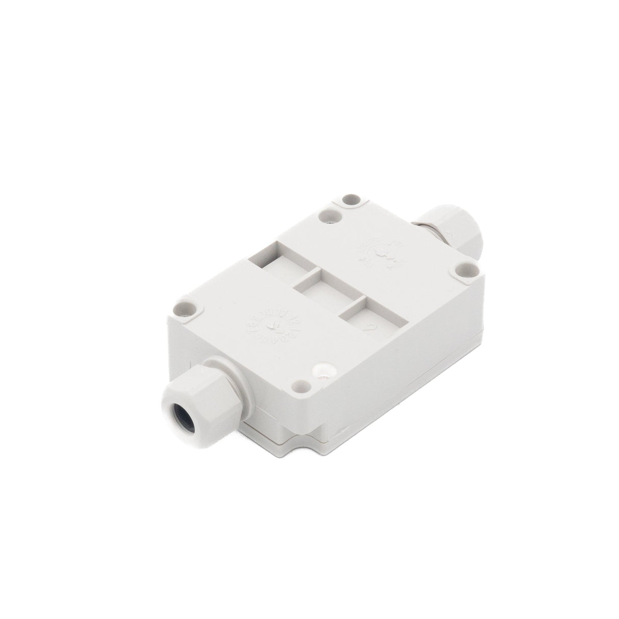 Boxco Terminal Box 6 - pole with Waterproof Connector 1.97 x 2.76 x 0.94 Inches(50 x 70 x 24mm) IP67, IK08, ABS, Grey Cover - BC - AGG - 6PC - powersupplymall.com