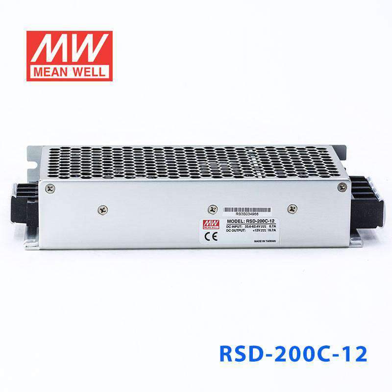 Mean Well RSD-200C-12 DC-DC Converter - 200.4W - 33.6~62.4V in 12V out 16.7A - PHOTO 2