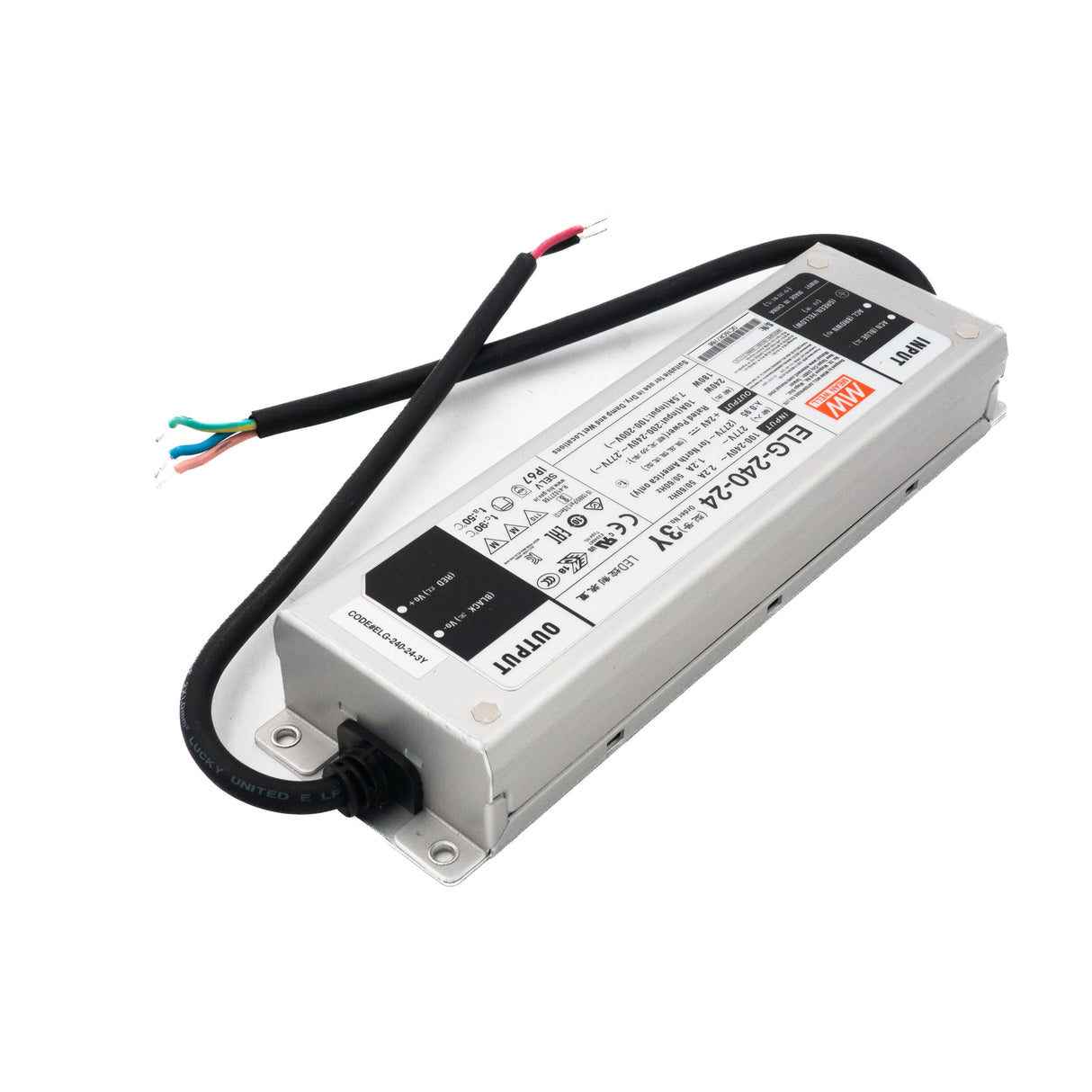 Mean Well ELG-240-24-3Y AC-DC Single output LED Driver Mix Mode (CV+CC) with PFC 10A - PHOTO 1
