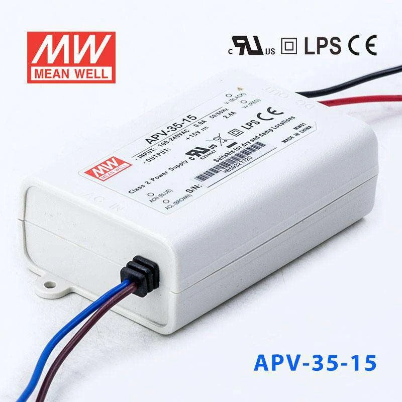 Mean Well APV-35-15 Power Supply 36W 15V 2.4A