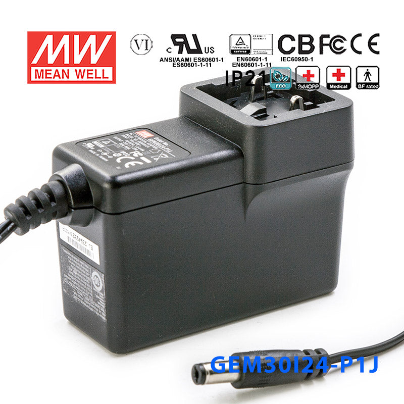 Mean Well GEM30I24-P1J Power Supply 30W 24V 1.25A
