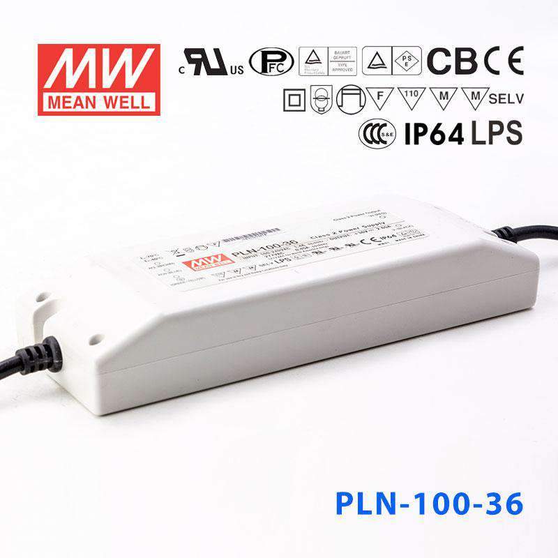Mean Well PLN-100-36 Power Supply 100W 36V - IP64 2.65A