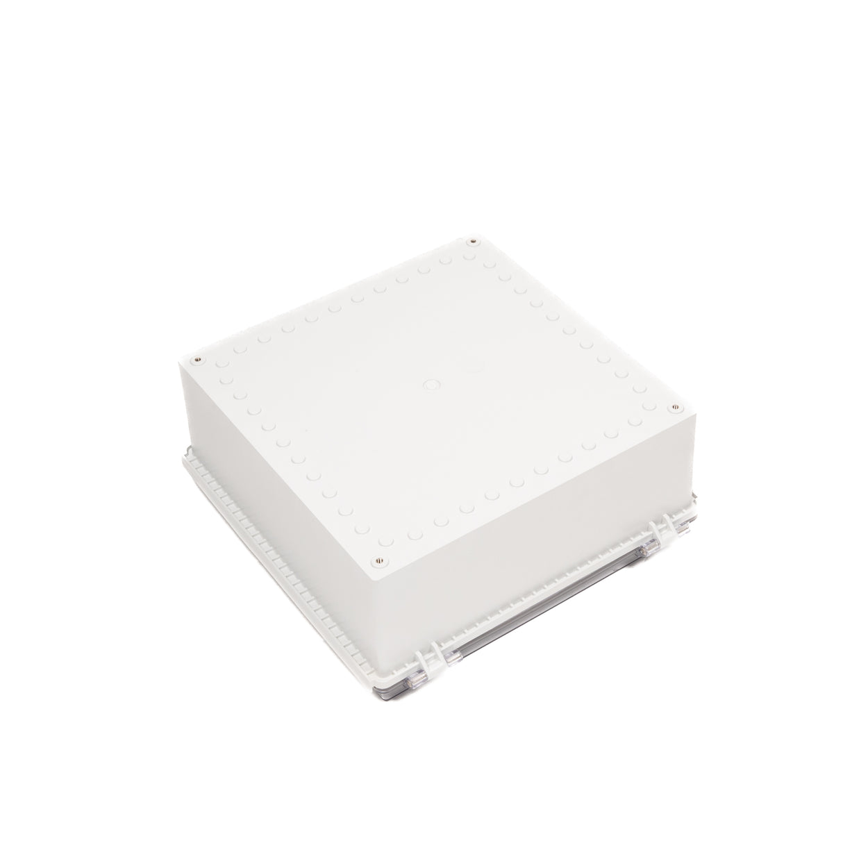 Boxco P-Series 13.78 x 13.78 x 5.91 Inches(350 x 350 x 150mm) Plastic Enclosure, IP67, IK08, ABS, Transparent Cover, Molded Hinge and Latch Type - PHOTO 2