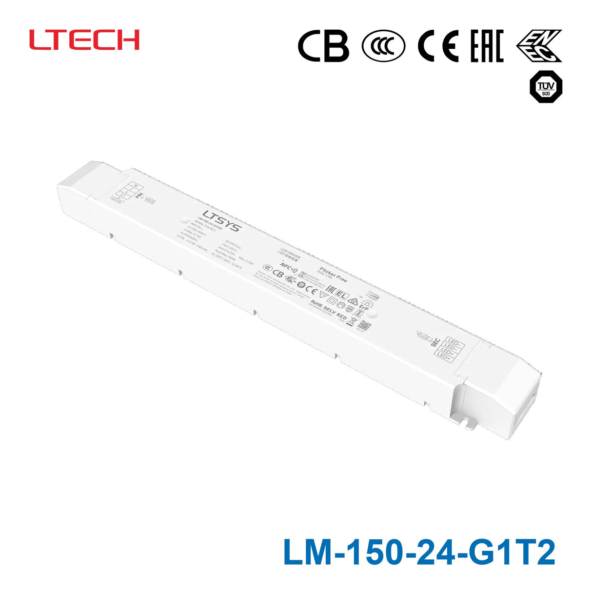 Ltech LM-150-24-G1T2 CV Triac Dimmable Driver 150W 24V