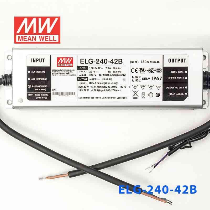 Mean Well ELG-240-42B Power Supply 240W 42V - Dimmable 5.71A - PHOTO 2