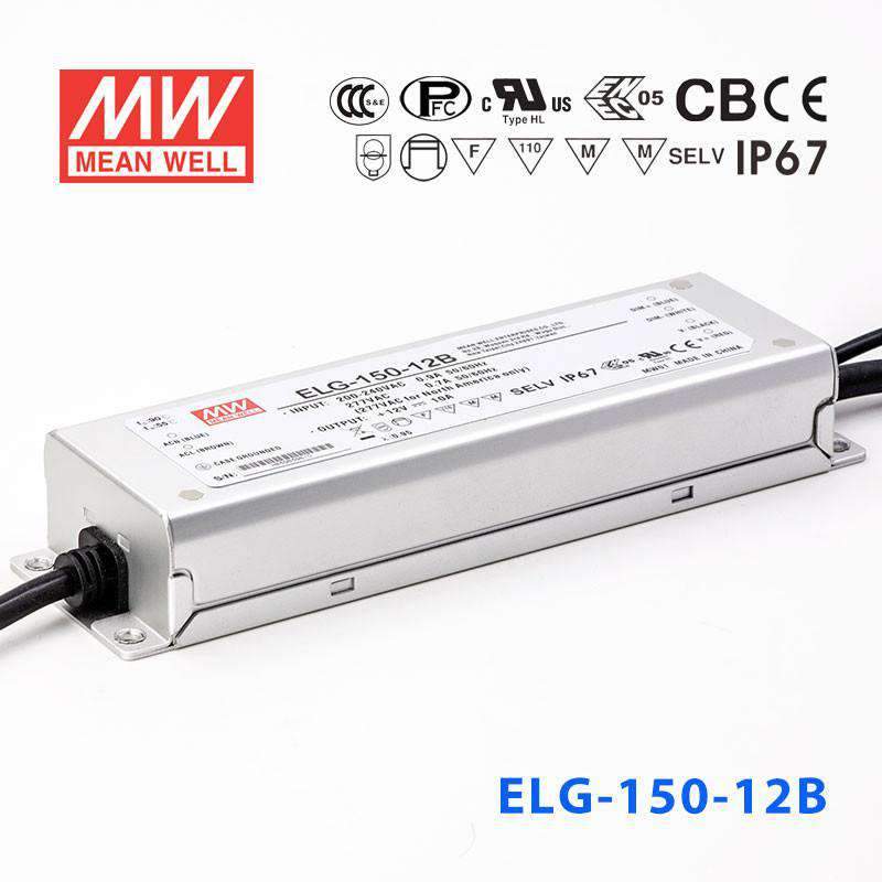 Mean Well ELG-150-12B Power Supply 120W 12V - Dimmable