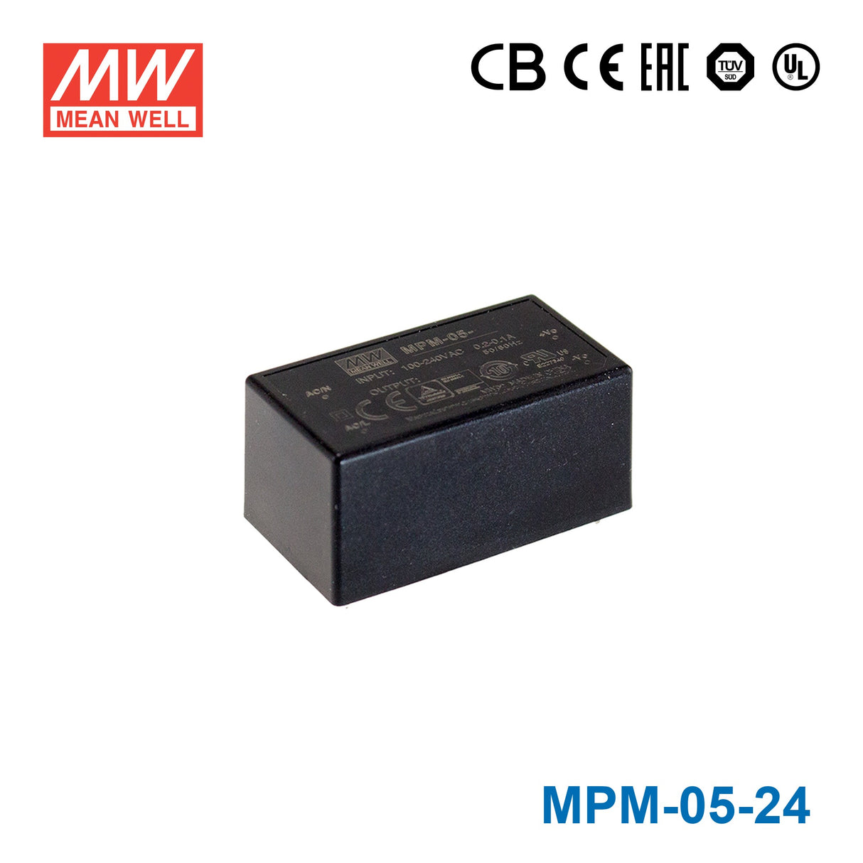 Mean Well MPM-05-24 Power Supply 5W 24V 230mA