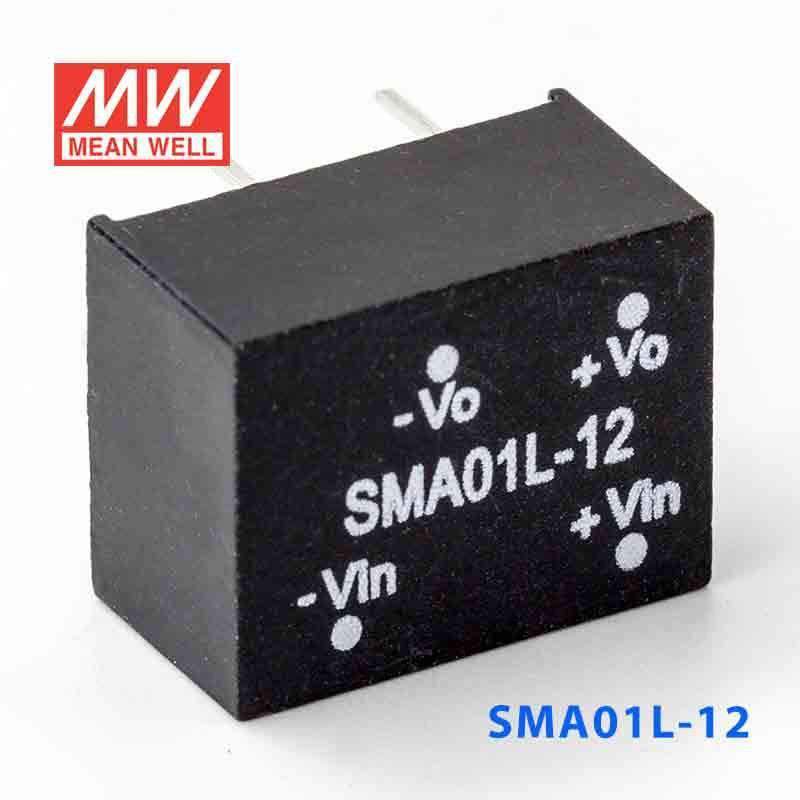Mean Well SMA01L-12 DC-DC Converter - 1W - 4.5~5.5V in 12V out 84mA - PHOTO 3