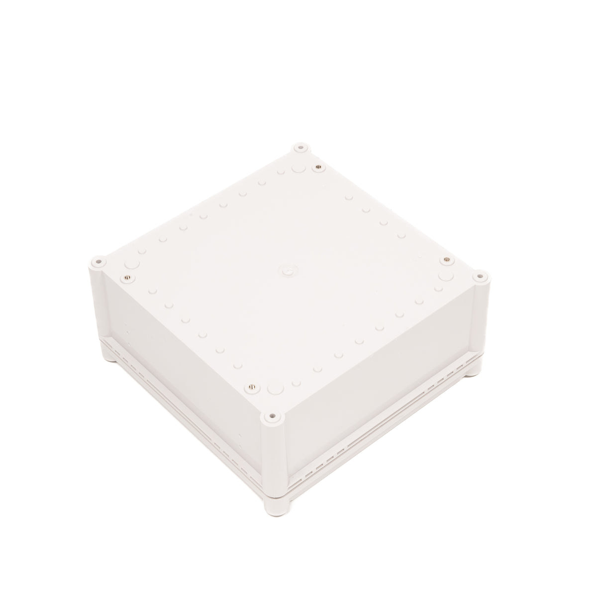Boxco S-Series 11.02 x 11.02 x 5.12 Inches(280x280x130mm) Plastic Enclosure, IP67, IK08, ABS, Grey Cover, Screw Type - PHOTO 2