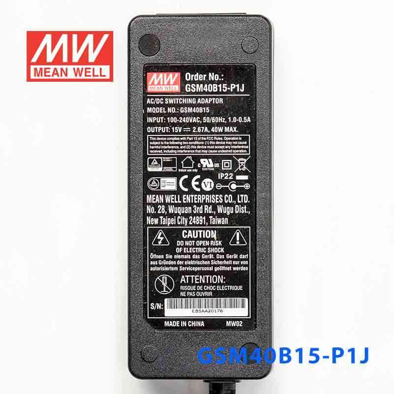 Mean Well GSM40B15-P1J Power Supply 40W 15V 2.67A - PHOTO 2