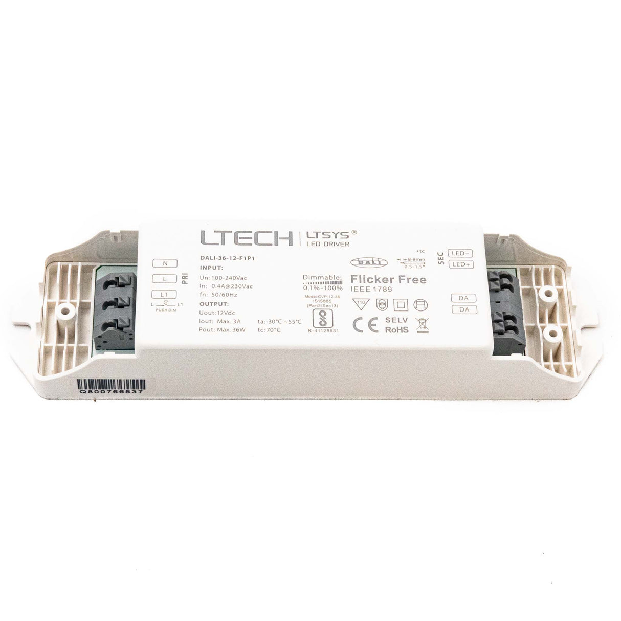 LTECH DALI-36-12-F1P1 36W 12VDC CV DALI LED Driver 3A - PHOTO 1